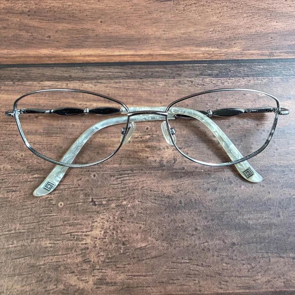 Liz Claiborne Women's‎ Silver Frame Eyeglasses 130mm Temple Length